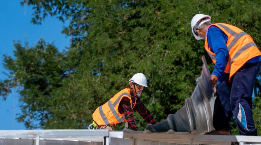 Roof repair in Dime Box, TX